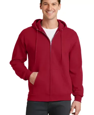 Port  Company Classic Full Zip Hooded Sweatshirt P Red