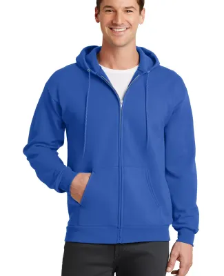 Port  Company Classic Full Zip Hooded Sweatshirt P Royal