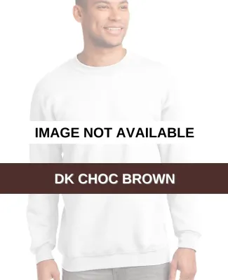 Port & Company Ultimate Crewneck Sweatshirt PC90 Dk Choc Brown