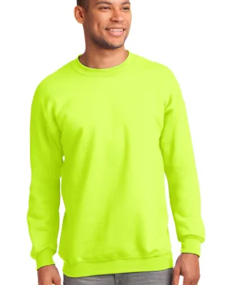 Port & Company Ultimate Crewneck Sweatshirt PC90 Safety Green