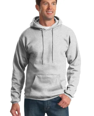 Port & Company Ultimate Pullover Hooded Sweatshirt in Ash