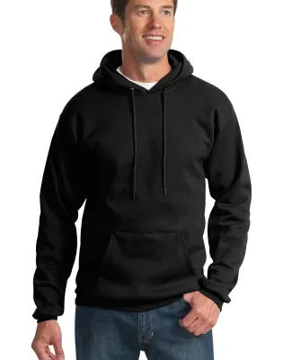 Port & Company Ultimate Pullover Hooded Sweatshirt in Jet black