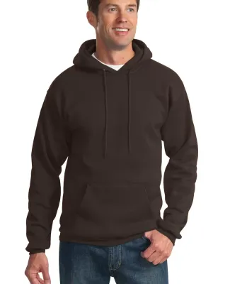 Port & Company Ultimate Pullover Hooded Sweatshirt in Dk choc brown