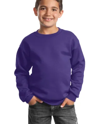 Port & Company Youth Crewneck Sweatshirt PC90Y Purple