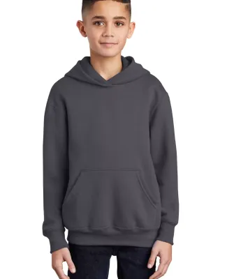 Port  Company Youth Pullover Hooded Sweatshirt PC9 Charcoal