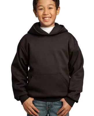 Port  Company Youth Pullover Hooded Sweatshirt PC9 Dk Choc Brown
