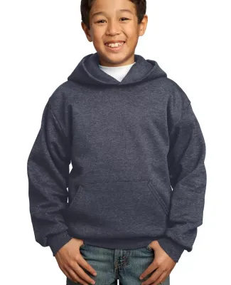 Port  Company Youth Pullover Hooded Sweatshirt PC9 Heather Navy