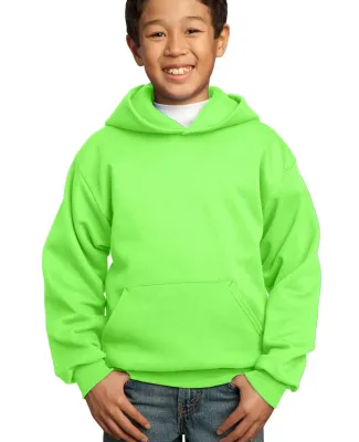 Port  Company Youth Pullover Hooded Sweatshirt PC9 Neon Green