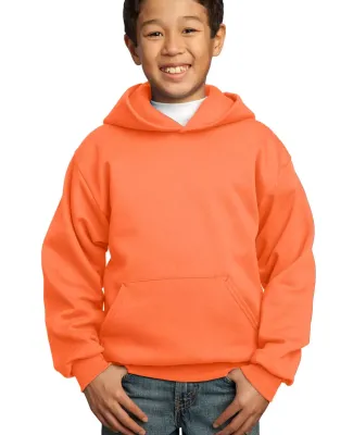 Port  Company Youth Pullover Hooded Sweatshirt PC9 Neon Orange