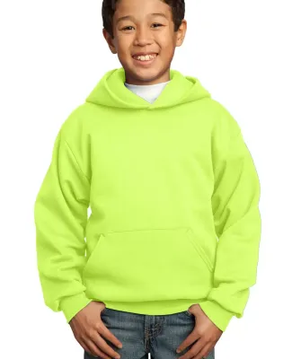 Port  Company Youth Pullover Hooded Sweatshirt PC9 Neon Yellow
