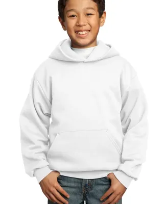 Port  Company Youth Pullover Hooded Sweatshirt PC9 White