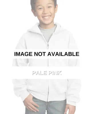 Port & Company Youth Full Zip Hooded Sweatshirt PC Pale Pink
