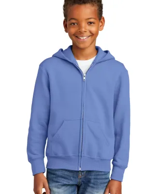 Port & Company Youth Full Zip Hooded Sweatshirt PC in Carolina blue
