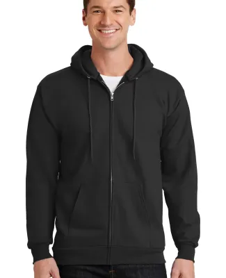Port  Company Ultimate Full Zip Hooded Sweatshirt  Jet Black