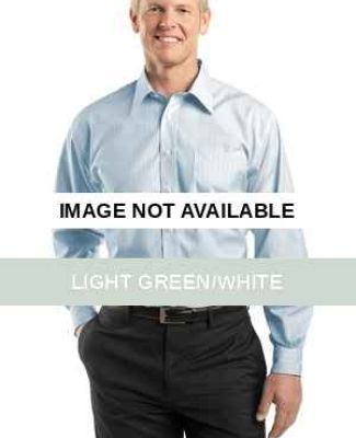 Red House Fine Line Non Iron Button Down Shirt RH2 Light Green/White
