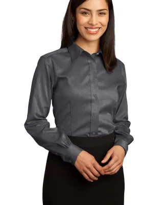 Red House Ladies Non Iron Pinpoint Oxford RH25 Charcoal