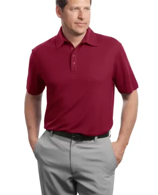 Red House Contrast Stitch Performance Pique Polo R Bordeaux Red