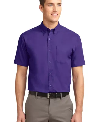 Port Authority Short Sleeve Easy Care Shirt S508 Purple