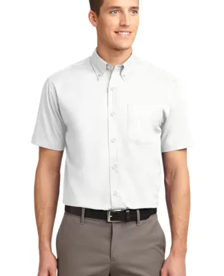 Port Authority Short Sleeve Easy Care Shirt S508 White/Lt Stone