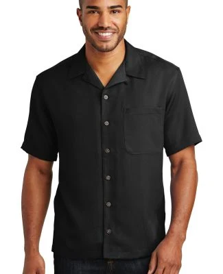 Port Authority Easy Care Camp Shirt S535 in Black
