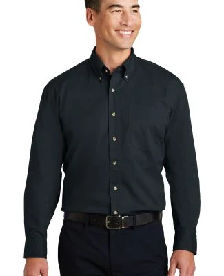 Port Authority Long Sleeve Twill Shirt S600T in Classic navy