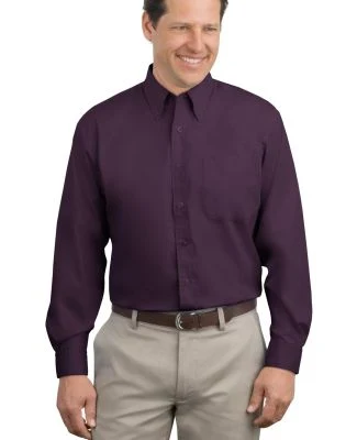 Port Authority Long Sleeve Easy Care Shirt S608 in Eggplant