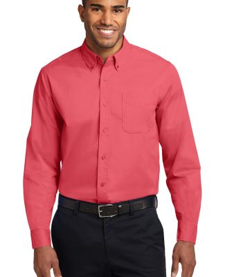Port Authority Long Sleeve Easy Care Shirt S608 in Hibiscus