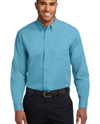 Port Authority Long Sleeve Easy Care Shirt S608 in Maui blue