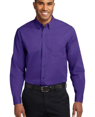 Port Authority Long Sleeve Easy Care Shirt S608 in Purple