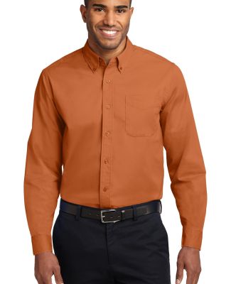 Port Authority Long Sleeve Easy Care Shirt S608 in Texas orange