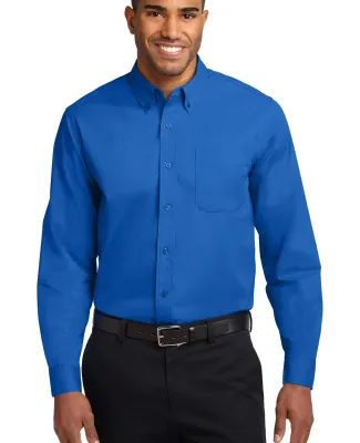 Port Authority Long Sleeve Easy Care Shirt S608 Strong Blue