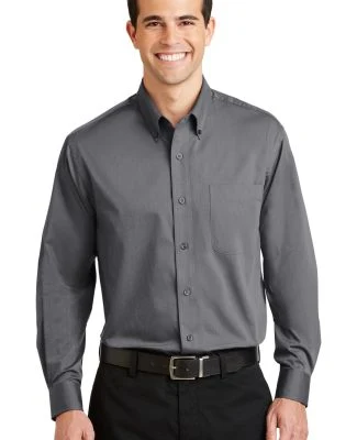 Port Authority Tonal Pattern Easy Care Shirt S613 in Grey