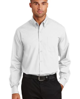 Port Authority Long Sleeve Value Poplin Shirt S632 in White