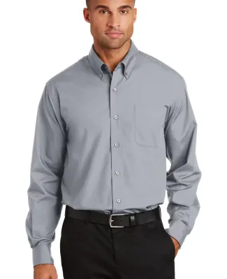 Port Authority Long Sleeve Value Poplin Shirt S632 Grey
