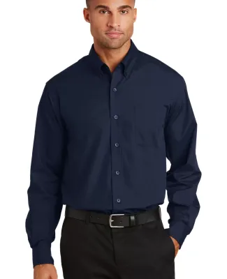 Port Authority Long Sleeve Value Poplin Shirt S632 Navy