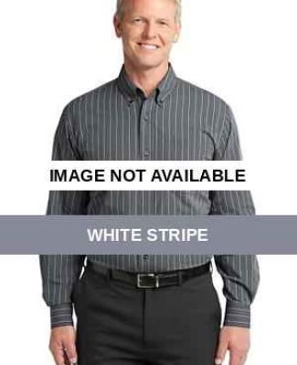 Port Authority Vertical Stripe Easy Care Shirt S64 White Stripe