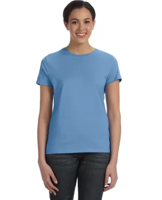 Hanes Ladies Nano T Cotton T Shirt SL04 Carolina Blue