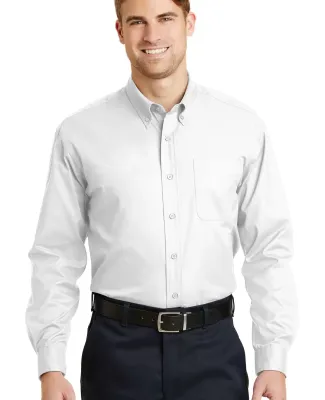 CornerStone Long Sleeve SuperPro Twill Shirt SP17 White