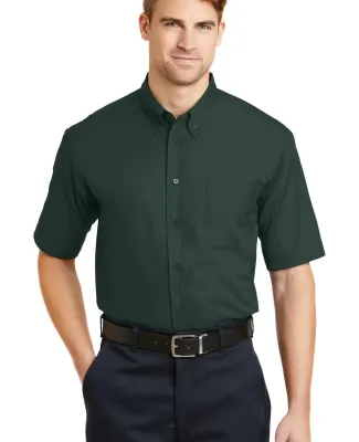 CornerStone Short Sleeve SuperPro Twill Shirt SP18 Dark Green