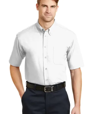 CornerStone Short Sleeve SuperPro Twill Shirt SP18 White