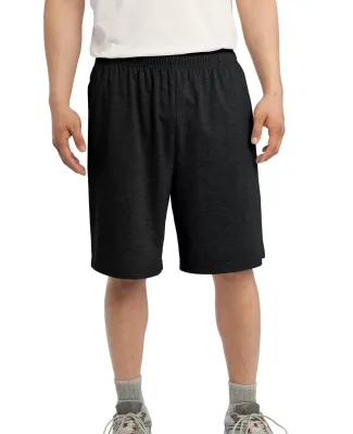 Sport Tek Jersey Knit Short with Pockets ST310 Black