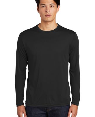 Sport Tek ST350LS Long Sleeve Competitor Tee  in Black