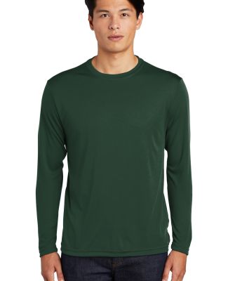 Sport Tek ST350LS Long Sleeve Competitor Tee  in Forest green