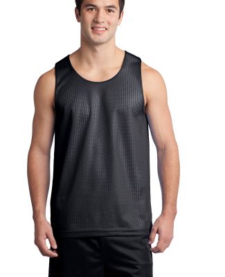 Sport Tek PosiCharge Classic Mesh 8482 Reversible  in Black/wh