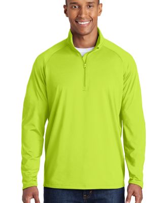 Sport Tek Sport Wick Stretch 12 Zip Pullover ST850 in Charge green