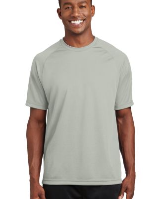 Sport Tek Dry Zone153 Short Sleeve Raglan T Shirt  in Silver
