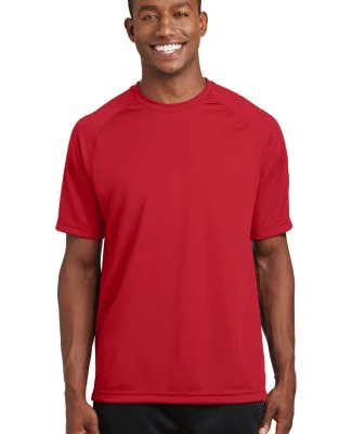 Sport Tek Dry Zone153 Short Sleeve Raglan T Shirt  in True red