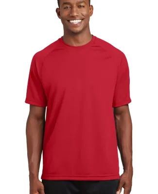 Sport Tek Dry Zone153 Short Sleeve Raglan T Shirt  True Red