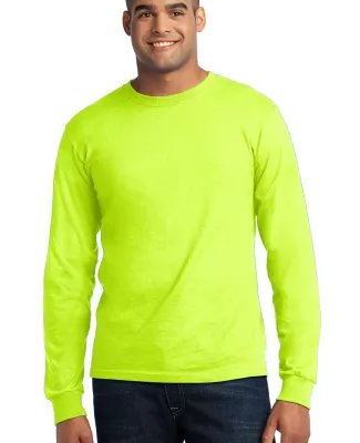 Port  Company Long Sleeve All American Tee USA100L Safety Green