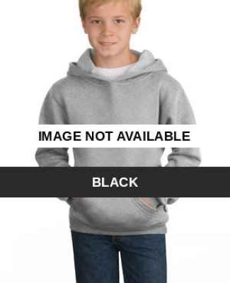 Sport Tek Youth Pullover Hooded Sweatshirt Y254 Black